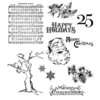 Stampers Anonymous - Tim Holtz - Christmas - Cling Mounted Rubber Stamps - Mini Holidays 3