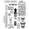 Stampers Anonymous - Tim Holtz - Cling Mounted Rubber Stamp Set - Attic Treasures