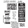 Stampers Anonymous - Tim Holtz - Cling Mounted Rubber Stamp Set - Words For Thought