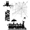 Stampers Anonymous - Tim Holtz - Cling Mounted Rubber Stamp Set - Halloween Cutouts