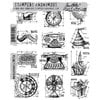 Stamper's Anonymous - Tim Holtz - Cling Mounted Rubber Stamp Set - Mini Blueprints 4