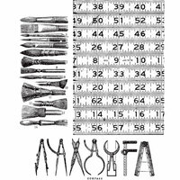 Stamper's Anonymous - Tim Holtz - Cling Mounted Rubber Stamp Set - Artful Tools