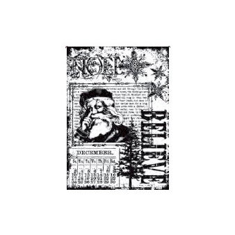 Stampers Anonymous - Tim Holtz - Christmas - ATC - Cling Mounted Rubber Stamps - Christmas Miracle