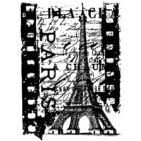 Stampers Anonymous - Tim Holtz - Cling Mounted Rubber Stamp Set - Paris Film
