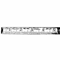 Stampers Anonymous - Donna Salazar - Cling Mounted Rubber Stamp Set - Ruler