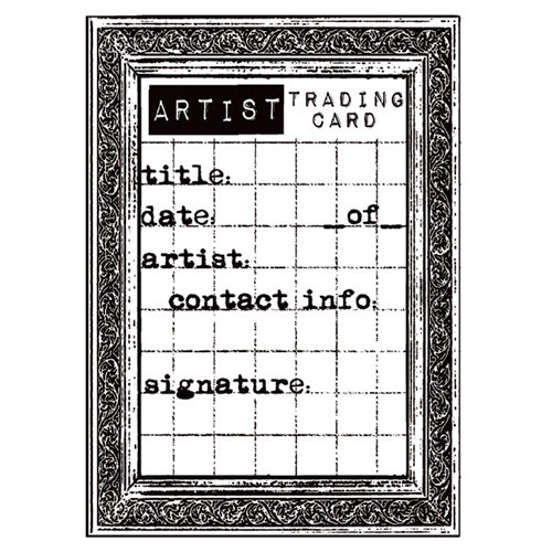 Stampers Anonymous - Donna Salazar - Cling Mounted Rubber Stamp Set - Grid Artist Trading Cards
