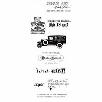 Stampers Anonymous - Studio 490 Collection - Cling Mounted Rubber Stamp Set - Destination Art