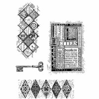 Stampers Anonymous - Tim Holtz - Cling Mounted Rubber Stamp Set - Classics 3
