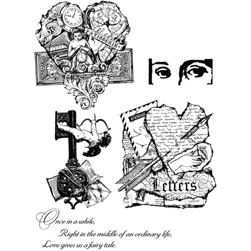 Stampers Anonymous - Tim Holtz - Cling Mounted Rubber Stamp Set - Classics 8
