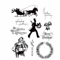 Stampers Anonymous - Tim Holtz - Cling Mounted Rubber Stamp Set - Mini Holidays 5