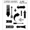 Stampers Anonymous - Tim Holtz - Cling Mounted Rubber Stamp Set - Here and There
