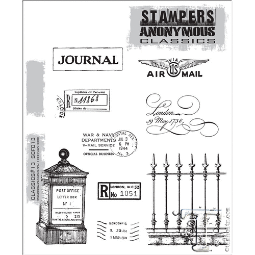 Stampers Anonymous - Cling Mounted Rubber Stamp Set - Classics 13
