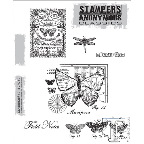 Stampers Anonymous - Cling Mounted Rubber Stamp Set - Classics 17