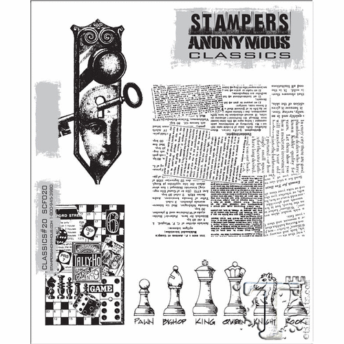 Stampers Anonymous - Cling Mounted Rubber Stamp Set - Classics 20