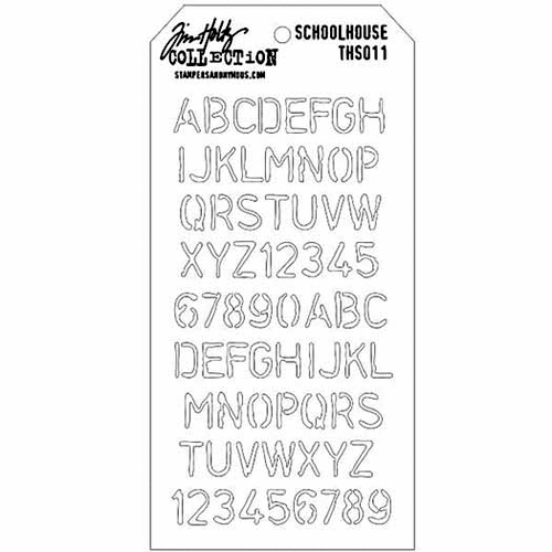 Stampers Anonymous - Tim Holtz - Layering Stencil - Schoolhouse