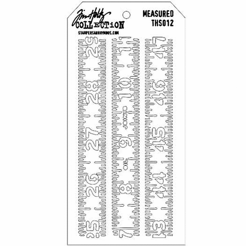 Stampers Anonymous - Tim Holtz - Layering Stencil - Measured