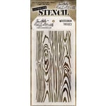Stampers Anonymous - Tim Holtz - Layering Stencil - Woodgrain