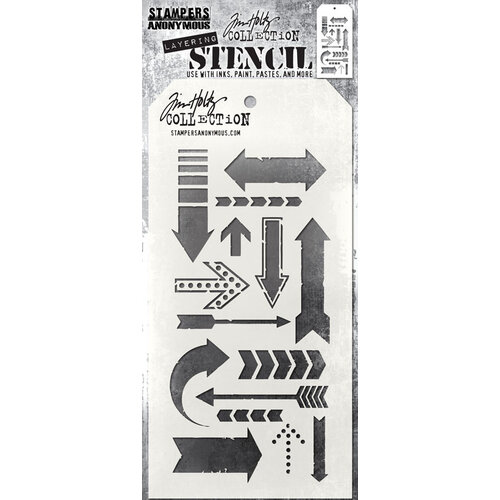 Stampers Anonymous - Tim Holtz - Layering Stencils - Arrows