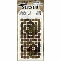 Stampers Anonymous - Tim Holtz - Layering Stencil - Tiles