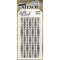 Stampers Anonymous - Tim Holtz - Layering Stencil - Tracks