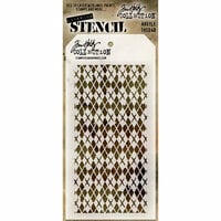 Stampers Anonymous - Tim Holtz - Layering Stencil - Argyle