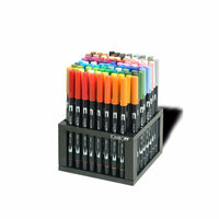 Tombow - Dual Brush Pen - 96 Color Set with Desk Stand