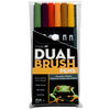 Tombow - Dual Brush Pen - 6 Color Set - Secondary