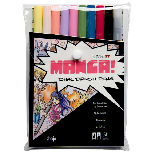 Tombow Dual Brush Markers Manga