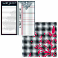 Teresa Collins - Family Matters Collection -  12 x 12 Double Sided Paper - Family Edition, CLEARANCE