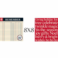Teresa Collins - Tis the Season Christmas Collection - 8 x 8 Double Sided Paper - Remember