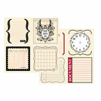 Teresa Collins - Journal-It Collection - 12x12 Double Sided Paper - Journal Notes