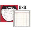 Teresa Collins - Travelogue Collection - 8 x 8 Double Sided Paper - Travel Map, CLEARANCE