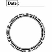 Teresa Collins - Cling Mounted Rubber Stamps - Date, CLEARANCE