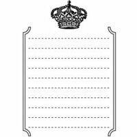 Teresa Collins - Cling Mounted Rubber Stamps - Crown, CLEARANCE