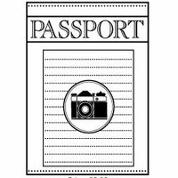 Teresa Collins - Cling Mounted Rubber Stamps - Passport, CLEARANCE