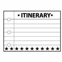 Teresa Collins - Cling Mounted Rubber Stamps - Notebook Itinerary, CLEARANCE