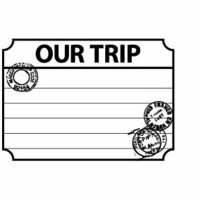 Teresa Collins - Cling Mounted Rubber Stamps - Our Trip, CLEARANCE