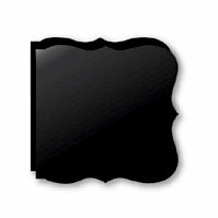 Bind It All - Teresa Collins - 2 Large Bracket Shape Covers - Black, CLEARANCE
