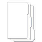 Bind It All - Teresa Collins - 3 Piece 7 x 13 Tab File Covers - White