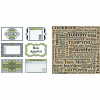 Teresa Collins - Bon Appetit Collection - 12 x 12 Double Sided Paper - Favorite Family Recipes
