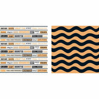 Teresa Collins - Spooktacular Halloween Collection - 12 x 12 Double Sided Paper - Spooky Words, CLEARANCE