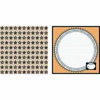 Teresa Collins - Spooktacular Halloween Collection - 12 x 12 Double Sided Paper - Spooktacular Stars, CLEARANCE