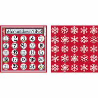 Teresa Collins - Tis the Season Christmas Collection - 12 x 12 Double Sided Paper - Countdown to Christmas