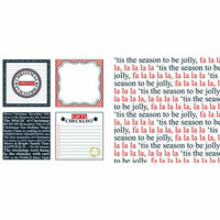 Teresa Collins - Tis the Season Christmas Collection - 12 x 12 Double Sided Paper - Checklist, CLEARANCE