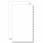 Bind It All - Teresa Collins - 2 Piece 7 x 13 Scallop Covers - White