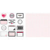 Teresa Collins - Crush Collection - Valentines - 12 x 12 Double Sided Paper - Crush Notes, CLEARANCE