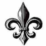 Teresa Collins - Cling Mounted Rubber Stamp - Family Fleur de Lis