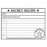 Teresa Collins - Cling Mounted Rubber Stamp - Secret Recipe