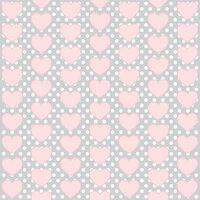 Teresa Collins - Crush Collection - Valentines - 8 x 8 Transparency - Pink Hearts, CLEARANCE