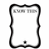 Teresa Collins - Cling Mounted Rubber Stamp - Know This, CLEARANCE